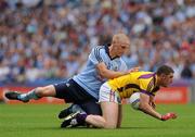 10 July 2011; Joey Wadding, Wexford, in action against Eoghan O'Gara, Dublin. Leinster GAA Football Senior Championship Final, Dublin v Wexford, Croke Park, Dublin. Picture credit: Brian Lawless / SPORTSFILE