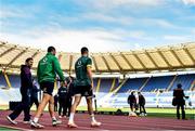 10 February 2017; Rob Kearney, left, and Conor Murray of Ireland ahead of the captain's run at the Stadio Olimpico in Rome, Italy. Photo by Ramsey Cardy/Sportsfile