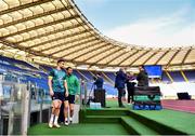 10 February 2017; Conor Murray, left, and Rob Kearney of Ireland ahead of the captain's run at the Stadio Olimpico in Rome, Italy. Photo by Ramsey Cardy/Sportsfile