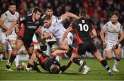 10 February 2017; Stuart McCloskey of Ulster is tackled by Viliame Mata of Edinburgh Rugby during the Guinness PRO12 Round 14 match between Ulster and Edinburgh Rugby at Kingspan Stadium in Belfast. Photo by Oliver McVeigh/Sportsfile