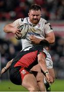 10 February 2017; Andrew Warwick of Ulster is tackled by Damien Hoyland of Edinburgh Rugby during the Guinness PRO12 Round 14 match between Ulster and Edinburgh Rugby at Kingspan Stadium in Belfast. Photo by Oliver McVeigh/Sportsfile
