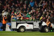 10 February 2017; Fraser McKenzie of Edinburgh Rugby leaving the field on a stretcher after being injured in the second half during the Guinness PRO12 Round 14 match between Ulster and Edinburgh Rugby at Kingspan Stadium in Belfast. Photo by Piaras Ó Mídheach/Sportsfile