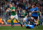 11 February 2017; Garry Ringrose of Ireland on his way to scoring his side's seventh try during the RBS Six Nations Rugby Championship match between Italy and Ireland at the Stadio Olimpico in Rome, Italy. Photo by Ramsey Cardy/Sportsfile
