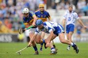10 July 2011; Michael Walsh, Waterford, in action against Patrick Maher, Tipperary. Munster GAA Hurling Senior Championship Final, Waterford v Tipperary, Pairc Ui Chaoimh, Cork. Picture credit: Diarmuid Greene / SPORTSFILE