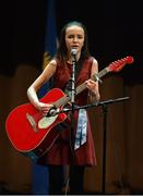11 February 2017; Niamh Nic Dubhghaill of Glassdrummond, representing Down and Ulster, competing in the Amhránaíocht Aonair competition in the Scór na nÓg Final 2017 at Waterfront Hotel in Belfast, Antrim. Photo by Piaras Ó Mídheach/Sportsfile