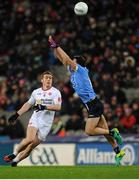 11 February 2017; Peter Harte of Tyrone in action against Colm Basquel of Dublin during the Allianz Football League Division 1 Round 2 match between Dublin and Tyrone at Croke Park in Dublin. Photo by Sam Barnes/Sportsfile