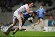 11 February 2017; Niall Scully of Dublin in action against Colm Cavanagh of Tyrone during the Allianz Football League Division 1 Round 2 match between Dublin and Tyrone at Croke Park in Dublin. Photo by Sam Barnes/Sportsfile