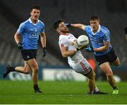 11 February 2017; Pádraig Hampsey of Tyrone in action against Eric Lownes, left, and John Small of Dublin during the Allianz Football League Division 1 Round 2 match between Dublin and Tyrone at Croke Park in Dublin. Photo by Ray McManus/Sportsfile