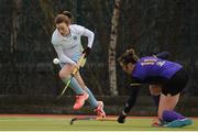 12 February 2017; Emma Russell of UCD in action against Maebh Horan of Pembroke during the Women's Irish Senior Cup semi-final game between UCD and Pembroke at the National Hockey Stadium in UCD, Belfield. Photo by Sam Barnes/Sportsfile