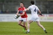 12 February 2017; Paul Kerrigan of Cork in action against Ollie Lyons of Kildare during the Allianz Football League Division 2 Round 2 game between Kildare and Cork at St Conleth's Park in Newbridge, Co. Kildare. Photo by Piaras Ó Mídheach/Sportsfile