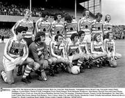 3 July 1973; The Shamrock Rovers Ireland XI team. Back row, from left, Miah Dennehy, Nottingham Forest, David Craig, Newcastle United, Paddy Mulligan, Crystal Palace, Martin O'Neill, Nottingham Forest, Derek Dougan, Wolverhampton Wanderers, Alan Hunter, Ipswich Town and Liam O'Kane, Nottingham Forest. Front row, from left, Bryan Hamilton, Ipswich Town, Pat Jennings, Tottenham Hotspur, Tommy Carroll, Birmingham City, John Giles, Leeds United, Don Givens, Queens Park Rangers, Terry Conroy, Stoke City, and Mick Martin, Manchester United. Friendly International, Shamrock Rovers Ireland XI v Brazil, Lansdowne Road, Dublin. Picture credit; Connolly Collection / SPORTSFILE