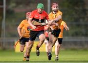 14 February 2017; Tom Devine of University College Cork in action against Paudie Foley of DCU Dóchas Éireann during the Independent.ie HE GAA Fitzgibbon Cup Quarter-Final match between University College Cork and DCU Dóchas Éireann at Mardyke in Cork. Photo by Eóin Noonan/Sportsfile