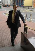 19 July 2011; Stade Français head coach Michael Cheika arrives for a disciplinary meeting. Westbury Hotel, Dublin. Photo by Sportsfile