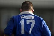 9 February 2002; Peter Smyth of St Mary's College leaves the field early in the second half during the AIB All-Ireland League match between Garryowen and St Mary's College at Dooradoyle in Limerick. Photo by Brendan Moran/Sportsfile