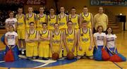 6 March 2002; The Castlecomer Community School team during the Cadbury's Timeout All-Ireland Boys U16 'C' Final match between Castlecomer Community School, Kilkenny, and St Aidan's Comprehensive, Coothill, Cavan, at ESB Arena in Tallaght, Dublin. Photo by Brendan Moran/Sportsfile