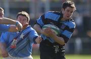 9 March 2002; Tommy Cregan of Shannon goes past the Garryowen defence on his way to scoring a try during the AIB All-Ireland League Division 1 match between Garryowen and Shannon at Dooradoyle in Limerick. Photo by Matt Browne/Sportsfile