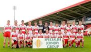 2 June 2013; The Derry panel prior to Electric Ireland Ulster GAA Football Minor Championship, Quarter-Final between Derry and Down at Celtic Park in Derry. Photo by Oliver McVeigh/Sportsfile