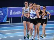 18 February 2017; Kate Veale of West Waterford AC on her way to winning the Women's 3000m Walk during the Irish Life Health National Senior Indoor Championships at the Sport Ireland National Indoor Arena in Abbotstown, Dublin. Photo by Sam Barnes/Sportsfile