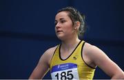 18 February 2017; Phil Healy of Bandon AC, Co Cork, before competing in the Women's 400m Heats during the Irish Life Health National Senior Indoor Championships at the Sport Ireland National Indoor Arena in Abbotstown, Dublin. Photo by Sam Barnes/Sportsfile