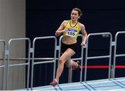 18 February 2017; Phil Healy of Bandon AC, Co Cork, competing in the Women's 400m Heats during the Irish Life Health National Senior Indoor Championships at the Sport Ireland National Indoor Arena in Abbotstown, Dublin. Photo by Sam Barnes/Sportsfile