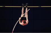 18 February 2017; Alexander Livingstone of City of Lisburn AC, Co Antrim competing in the Men's Pole Vault Event during the Irish Life Health National Senior Indoor Championships at the Sport Ireland National Indoor Arena in Abbotstown, Dublin. Photo by Sam Barnes/Sportsfile