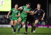18 February 2017; Craig Ronaldson of Connacht is tackled by Ollie Griffiths of Newport Gwent Dragons during the Guinness PRO12 Round 15 match between Connacht and Newport Gwent Dragons at the Sportsground in Galway. Photo by Ramsey Cardy/Sportsfile