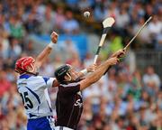 24 July 2011; Eoin Kelly, Waterford, contests a high ball against Shane Kavanagh, Galway. GAA Hurling All-Ireland Senior Championship Quarter Final, Waterford v Galway, Semple Stadium, Thurles, Co. Tipperary. Picture credit: Dáire Brennan / SPORTSFILE