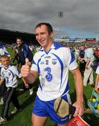 24 July 2011; Seamus Prendergast, Waterford, celebrates victory. GAA Hurling All-Ireland Senior Championship Quarter Final, Waterford v Galway, Semple Stadium, Thurles, Co. Tipperary. Picture credit: Ray McManus / SPORTSFILE