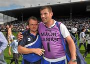 24 July 2011; Waterford manager Davy Fitzgerald with Maor Caman Joe Kennedy after the game. GAA Hurling All-Ireland Senior Championship Quarter Final, Waterford v Galway, Semple Stadium, Thurles, Co. Tipperary. Picture credit: Diarmuid Greene / SPORTSFILE