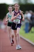 23 July 2011; Faye Walsh, Mullingar Harriers A.C., Co. Westmeath, in action in the U-15 Girl's 2000m Walk during the Woodie's DIY Juvenile Track and Field Championships of Ireland, Tullamore Harriers, Tullamore, Co. Offaly. Picture credit: Barry Cregg / SPORTSFILE