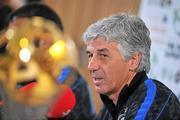 29 July 2011; Gian Piero Gasperini, Inter Milan head coach, during a press conference ahead of the Dublin Super Cup. Aviva Stadium, Lansdowne Road, Dublin. Picture credit: David Maher / SPORTSFILE