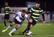 24 February 2017; Brandon Miele of Shamrock Rovers in action against Conor Clifford of Dundalk during the SSE Airtricity League Premier Division match between Dundalk and Shamrock Rovers at Oriel Park, in Dundalk. Photo by David Maher/Sportsfile