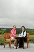 1 August 2011; Irish golfer Danielle McVeigh is pictured with Ladies Irish Open Tournament Director, Yvonne Cassidy, at Killeen Castle to mark the Royal County Down golfers move to professional status. McVeigh now joins the ranks of the Ladies European Tour ahead of this week’s Ladies Irish Open, supported by Fáilte Ireland, which starts on Friday. Killeen Castle, Dunsany, Co. Meath. Picture credit: Stephen McCarthy / SPORTSFILE