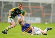 1 August 2011; Oliver Sheridan, Meath, in action against Seamus Kennedy, Tipperary. GAA Football All-Ireland Minor Championship Quarter-Final, Tipperary v Meath, O'Moore Park, Portlaoise, Co. Laois. Picture credit: Stephen McCarthy / SPORTSFILE