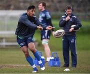 1 March 2017; Bundee Aki of Connacht during squad training at the Sportsground in Galway. Photo by Matt Browne/Sportsfile