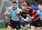 2 March 2017; Tim Gilsenan of St. Michael's College is tackled by Matthew Hodgins of Kilkenny College during the Bank of Ireland Leinster Schools Junior Cup second round match between St. Michael's College and Kilkenny College at Donnybrook Stadium in Dublin. Photo by Matt Browne/Sportsfile