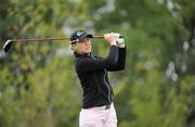 5 August 2011; Rebecca Codd, Ireland, watches her drive from the 5th tee box during the Ladies Irish Open Golf Championship. Killeen Castle, Dunsany, Co. Meath. Picture credit: Matt Browne / SPORTSFILE