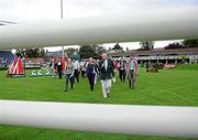 3 August 2011; The breeders course walk ahead of the Irish Sports Council Classic at the Dublin Horse Show. RDS, Ballsbridge, Dublin. Picture credit: Matt Browne / SPORTSFILE