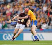 7 August 2011; Shane Maloney, Galway, in action against Jamie Shanahan, Clare. GAA Hurling All-Ireland Minor Championship Semi-Final, Clare v Galway, Croke Park, Dublin. Picture credit: Ray McManus / SPORTSFILE