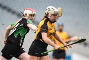 5 March 2017; Michelle Nolan of Myshall in action against Meabh McHugh of Eglish during the AIB All-Ireland Intermediate Camogie Club Championship Final game between Myshall and Eglish at Croke Park in Dublin. Photo by Seb Daly/Sportsfile