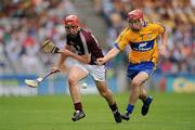 7 August 2011; Shane Maloney, Galway, in action against Gearoid O'Connell, Clare. GAA Hurling All-Ireland Minor Championship Semi-Final, Clare v Galway, Croke Park, Dublin. Picture credit: Ray McManus / SPORTSFILE