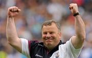 7 August 2011; The Galway manager Mattie Murphy celebrates after the game. GAA Hurling All-Ireland Minor Championship Semi-Final, Clare v Galway, Croke Park, Dublin. Picture credit: Ray McManus / SPORTSFILE