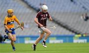 7 August 2011; John Hanbary, Galway, in action against Jarlath Colleran, Clare. GAA Hurling All-Ireland Minor Championship Semi-Final, Clare v Galway, Croke Park, Dublin. Picture credit: Ray McManus / SPORTSFILE