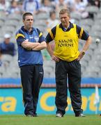 7 August 2011; Joint Clare managers Gerry O'Connor, left, and Donal Moloney. GAA Hurling All-Ireland Minor Championship Semi-Final, Clare v Galway, Croke Park, Dublin. Picture credit: Brendan Moran / SPORTSFILE