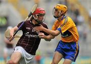 7 August 2011; Shane Maloney, Galway, in action against Jack Browne, Clare. GAA Hurling All-Ireland Minor Championship Semi-Final, Clare v Galway, Croke Park, Dublin. Picture credit: Brendan Moran / SPORTSFILE