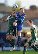 8 August 2011; Denis Behan, Limerick FC, in action against Greg O'Halloran, Cork City. EA Sports Cup Semi-Final, Cork City v Limerick FC, Turner’s Cross, Cork. Picture credit: Diarmuid Greene / SPORTSFILE