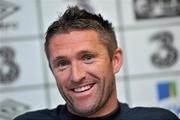 9 August 2011; Republic of Ireland captain Robbie Keane during a press conference ahead of his side's international friendly against Croatia on Wednesday. Republic of Ireland Press Conference, Grand Hotel, Malahide, Co. Dublin. Picture credit: David Maher / SPORTSFILE