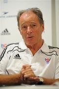 9 August 2011; Faroe Islands manager Brian Kerr during a press conference ahead of his side's EURO2012 Championship Qualifier against Northern Ireland on Wednesday. Faroe Islands Press Conference, Ramada Hotel, Belfast, Co. Antrim. Picture credit: Oliver McVeigh / SPORTSFILE