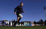 12 March 2002; Paul O'Connell during an Ireland rugby squad open training session in Ravenhill Park, Belfast, Northern Ireland. Photo by Brendan Moran/Sportsfile