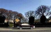 17 March 2002; A message from Clarinbridge supporters on a car parked on the main street in Clarinbridge, Galway ahead of the AIB All-Ireland Club Hurling Championship Final match between Birr and Clarinbridge at Semple Stadium in Thurles, Tipperary. Photo by Ray McManus/Sportsfile